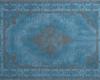 Carpets - Retro 170x230 cm 100% Cotton Chenille - ITC-RETRO170230 - Azur Blue 1
