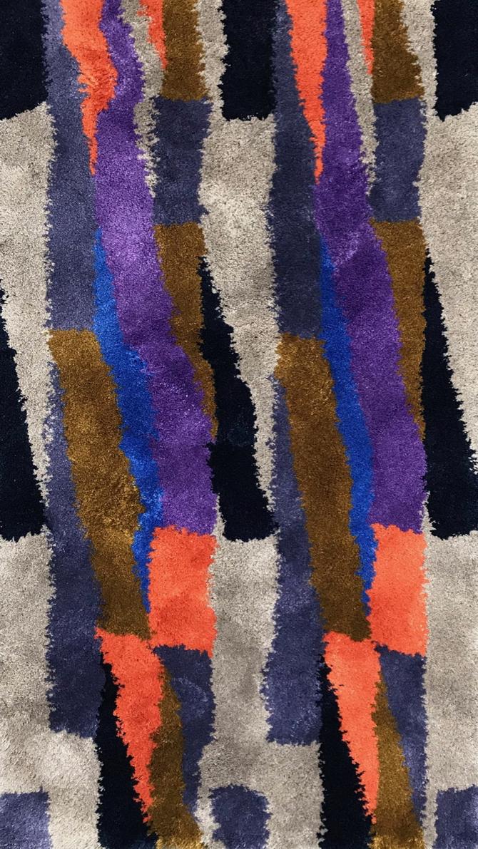 Carpets - Perspective Stripes (Fame 18) - JOV-PERSPSTR - Purple Orange